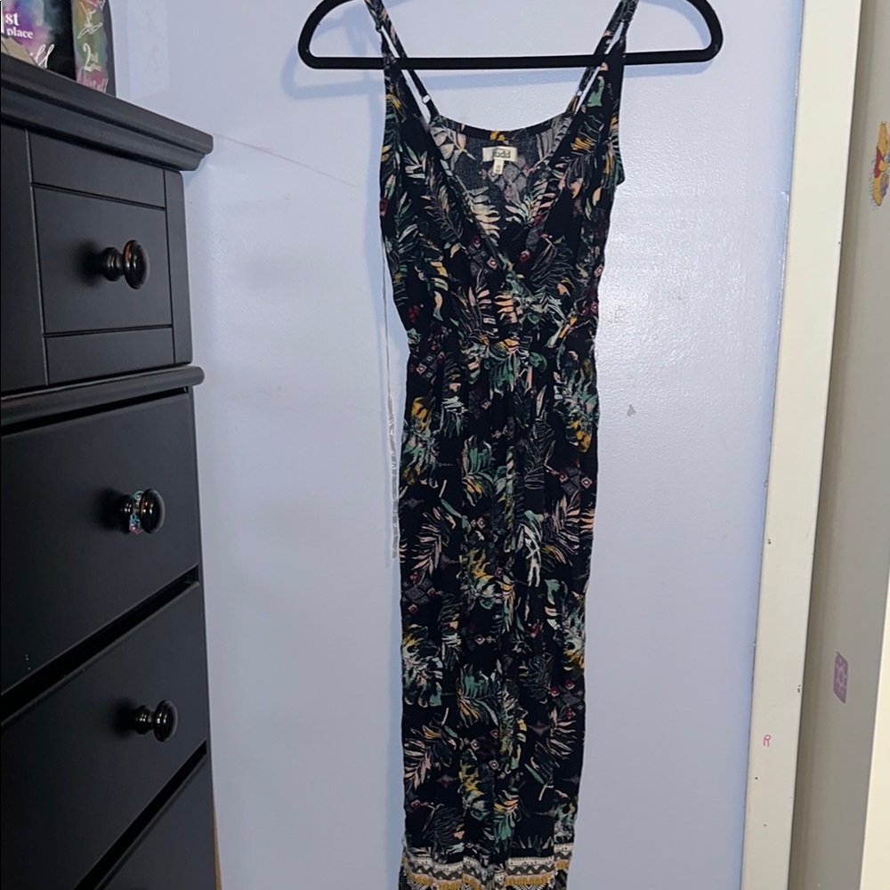 Floral Print Sleeveless Jumpsuit
